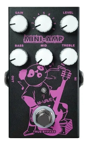 Pedal M-vave Mini Amp Com 9 Simulações De Amplificadores