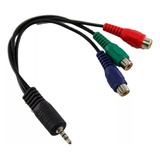 Adaptador Plug 3.5 4 Contactos A 3 Rca Hembra Rgb Tv 