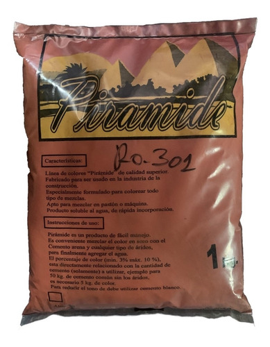 Pigmento Oxido De Hierro Rojo-301 Alta Concentración X1 Kg.