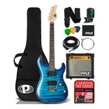 Pyle Kit De Guitarra Eléctrica Con Amplificador, Instrumen.