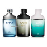 Natura Kit 3 Perfumes Masc: Kaiak Clasico Aventura Urbe Pulso Extremo Aero