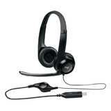 Auriculares Logitech H390 Usb Headset C/microfono Negro