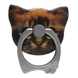 Anillo De Metal Para Celular Diseño Gato Samsung iPhone Moto