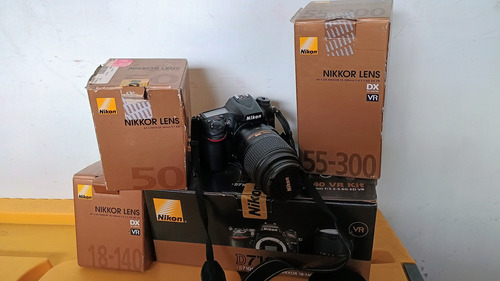 Kit Cámara Nikon D7100, Lente 55-300mm, 50mm Y 18-140mm