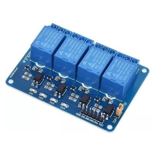 Módulo Relé 4 Canales Arduino Raspberry 12v / 5v Microcontro