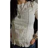 Blusa De Bambula Y Broderie