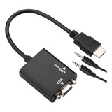 Cabo Conversor Adaptador Hdmi Para Vga Com Saída P2 Áudio