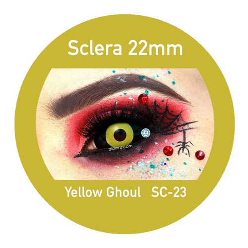 Pupilentes Black Sclera  22mm Halloween Fantasia Riennegan