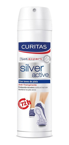 Desodorante Para Pies Curitas Silver Active En Spray 150ml