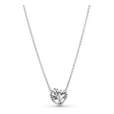 Collar Pandora Con Dije Corazón Con Árbol  De Familia + Kit