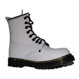 Botas Blancas Piel Goth Rock Punk Martens No Dr.