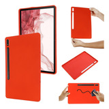 Funda De Tableta For Galaxy Tab S8+/tab S7+/tab S7 Fe (roja