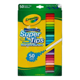 Plumones Crayola Supertips Lavables 50pz