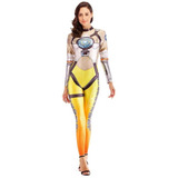 Cosplay Overwatch Tracer Body Enterizo Disfraz Importado Usa