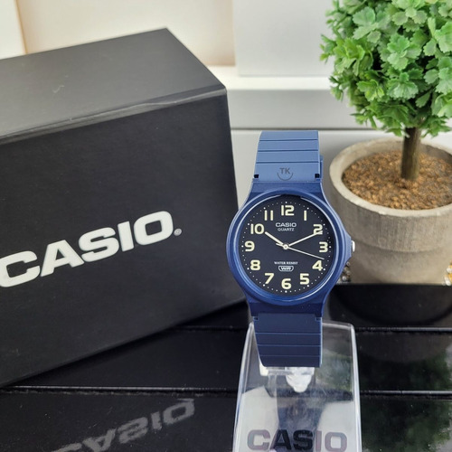 Relógio Casio Feminino Analógico Azul Mq-24uc-2bdf