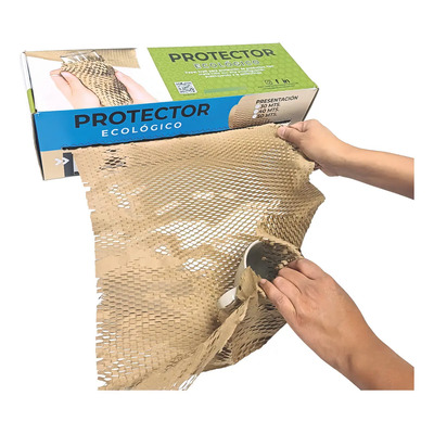 Rollo Kraft Burbuja Panal Embalaje Envios Protector 43cmx30m Kraft