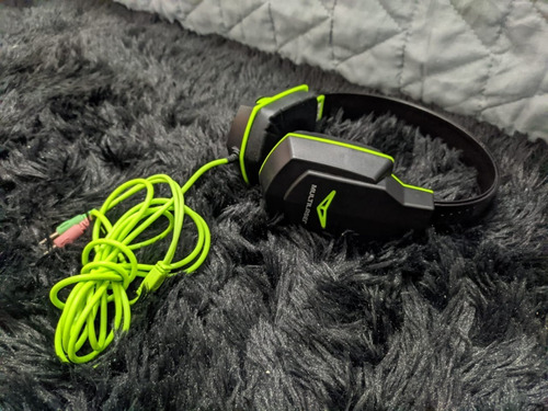 Fone De Ouvido Headset Gamer P2 Preto/verde Multilaser Top!