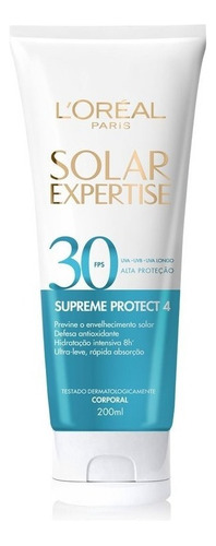 Protetor Solar Corporal L'oréal Paris Solar Fps 30 200g