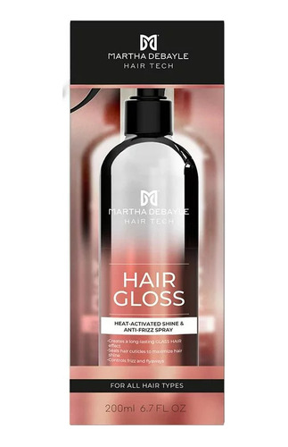 Hair Gloss Martha Debayle Brillo Intenso Antifrizz Original