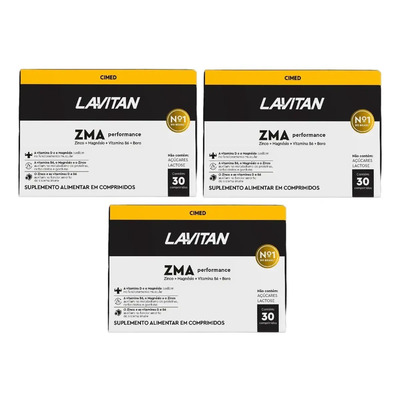 Kit 3 Lavitan Zma Performance 30 Cápsulas - Cimed | MercadoLivre
