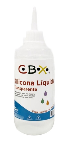 Silicona Liquida Transparente 250ml Adhesivo Pegamento Cbx