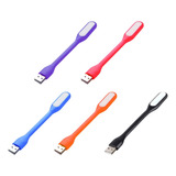 Paquete 5 Lámparas Linternas Usb Led Flexible