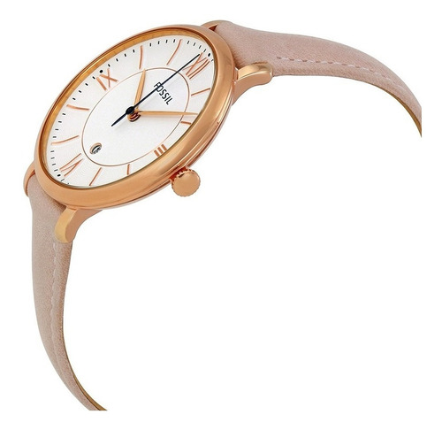 Reloj Fossil Jacqueline Oro Rosa Es3988 Piel Nude Para Mujer