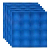 Placas Base Compatibles Con Bloques Lego, 25x25cm Azul