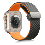 Correa De Silicona Para Apple Watch Banda Magnética De 44m