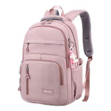 Mochila Abeleza Escolar A31 Color Rosa Oscuro Diseño Lisa 30l