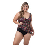 Tankini Plus Size Com Bojo Compoze 2024