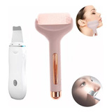 Combo Espátula Ultrasónica + Ice Roller Masajeador Facial