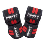 Rodilleras Clasicas Monkey Power Soporte Rodilla Gym Color Rojo