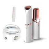 Lápiz Labial Depilador Facial Portátil, Color Blanco, Usb