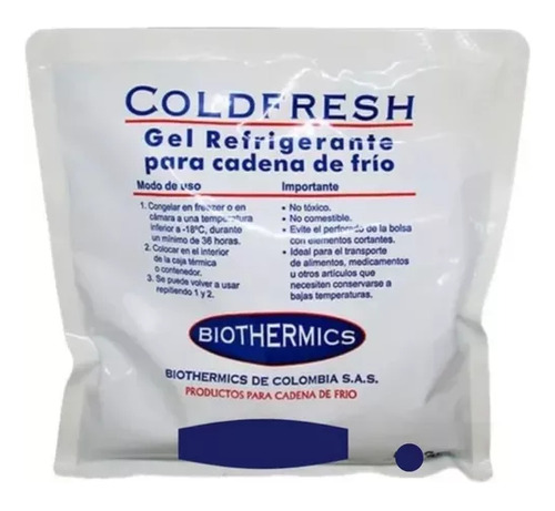 Pilas De Hielo Gel Refrigerante 500 Gr X 5 Uds