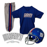 Uniforme Casco Jersey Disfraz Nfl New York Giants Para Niños
