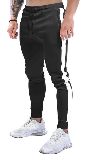 Pants Jogger Slim Fit Deportivo Gym Bolsas Con Cierre 1205gy