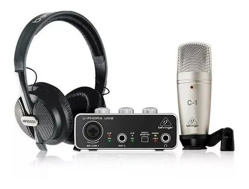 Sistema De Grabación Behringer U-phoria Studio Con Interfaz 