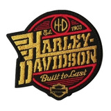 Parche Bordado Harley Davidson Built To Last