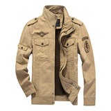 Chaqueta Militar Bomber For Hombre Abrigo Mezclilla Cálido.