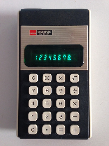 Calculadora Antiga Sharp Elsi Mate El-8016r Funcionando Ok 