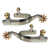 Espuelas De Acero Inoxidable Para Montar A Hombres Plata