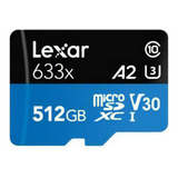 Lexar Micro Sdxc U3 100mb/s 4k A2 512gb 100% Original