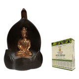 Incensário Cone Cascata Buda Indiano Lotus 13cm Com Nf