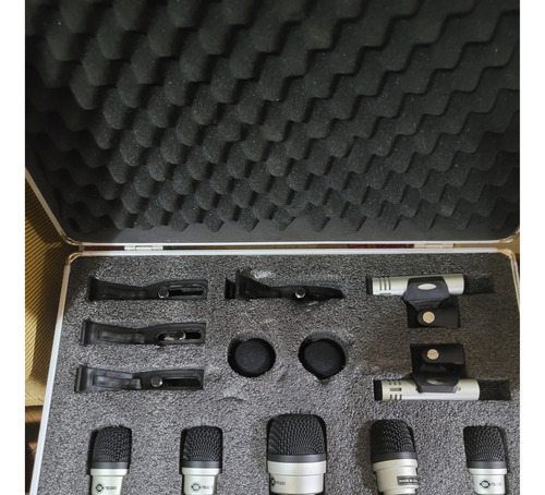 Kit De 7 Micrófonos Leem Dm7s Para Batería