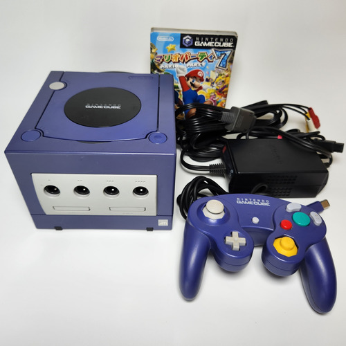 Console Nintendo Gamecube Game Cube Roxo Japonês Completo + Serial Igual