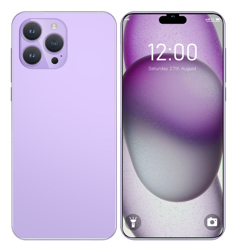 Telefone Barato Android I15 Pro Max De 6,3 Roxo