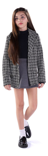 Blazer Casaco Sobretudo Juvenil Menina Anjo Luxo 4650211