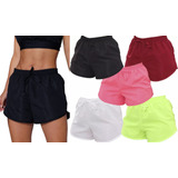 Shorts Feminino Tactel Plus Size Moda Praia P Ao G3 