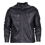 Jaqueta Couro Masculina Slim Motoqueiro P/ Neve Frio